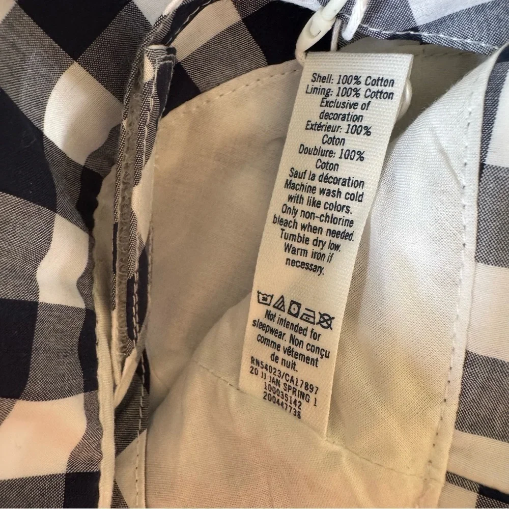 Janie and Jack Blue White Plaid Check Baby Bucket Hat 6-12M Boy Girl NWT